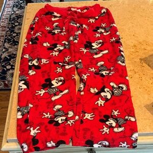 Disney Red Mickey Mouse women’s  Pajama Bottoms